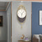 Creative oval shaped pendulum Imported wall clock